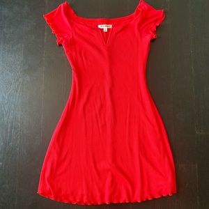 Wild Honey Red Tshirt dress. Size medium